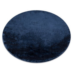 RugsX Carpet Visco Circle Dark Blue 10 Plush, Imitation Of Rabbit Fur  Circle 120 Cm - thumbnail 1