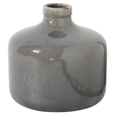 Hill Interiors Uk Homeliving Garda Grey Glazed Chive Vase - image 1