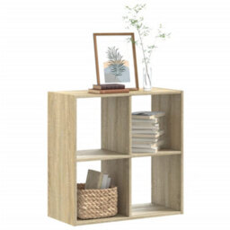Vidaxl Bookcase Sonoma Oak 68.5X32X68.5 Cm Engineered Wood - thumbnail 1
