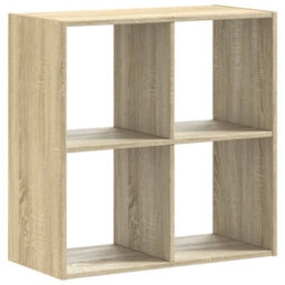 Vidaxl Bookcase Sonoma Oak 68.5X32X68.5 Cm Engineered Wood - thumbnail 6