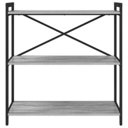 Berkfield Modern Bookcase Grey Sonoma 80 X 30 X 83 Cm Engineered Wood - thumbnail 5