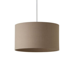 Valuelights Reni Taupe Fabric Drum Ceiling Lamp Shade (D)35Cm - thumbnail 2
