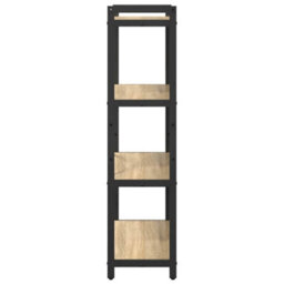 Berkfield Modern Bookcase Sonoma Oak 80 X 30 X 118 Cm Engineered Wood - thumbnail 6