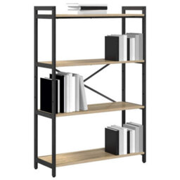 Berkfield Modern Bookcase Sonoma Oak 80 X 30 X 118 Cm Engineered Wood - thumbnail 3
