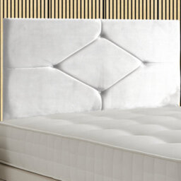 Arlo 20 Inch High Linen Strutted Divan Bed Headboard - Black - thumbnail 1