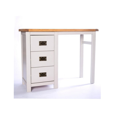 Cabinet Bits Argenta 3 Drawer Desk - Dressing Table Brass Drop Handle - image 1
