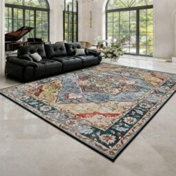 Traditional Washable Area Rug Anti Slip Soft Touch Low Pile Carpet For Living Room Bedroom Lounge Home Floor Covering 40X60 Cm - thumbnail 4