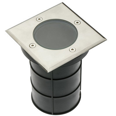 CGC Lighting Bridget - Cgc Square Large Single Stainless Steel Inground Or Decking Lights - image 1