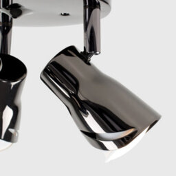 Valuelights Black Ceiling Bar Spotlight And Gu10 Spotlight Led 5W Warm White 3000K Bulbs - thumbnail 3