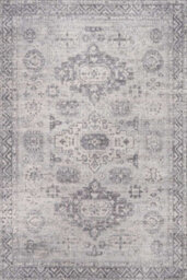 The Rugs Montana Grey Cream Oriental Area Rug And Runner Soft Durable Pet Friendly Easy To Clean Living Room Bedroom 4050 - thumbnail 2