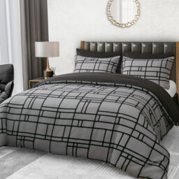 Lazzaro Premium Microfiber King Duvet Cover Set Reversible Bedding Sets Breathable Durable With Zipper Closure - thumbnail 3