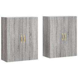 Berkfield Wall Mounted Cabinets 2 Pcs Grey Sonoma 69.5X34X90 Cm - thumbnail 2