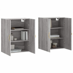 Berkfield Wall Mounted Cabinets 2 Pcs Grey Sonoma 69.5X34X90 Cm - thumbnail 3