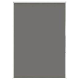 Berkfield Roller Blind Blackout Grey 95X130 Cm Fabric Width 90.7 Cm Polyester - thumbnail 2