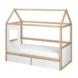 Flair Ted Play House Wooden Bed With Storage White - thumbnail 5