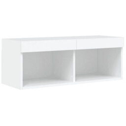 Walplus Tv Cabinet With Led Lights White 80X30X30 Cm - thumbnail 7