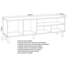 Seconique Tessa Tv Cabinet - Natural Oak - thumbnail 8
