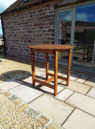 Charles Taylor Trading Alfresco Table Six Seater - L118 X W118 X H110 - Redwood - Fully Assembled - thumbnail 3