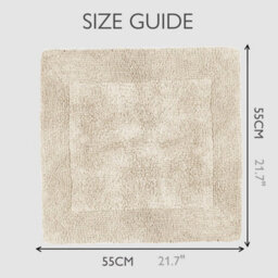 Allure Bath Fashions Elegance Reversible Heavyweight Shower Mat - Stone - thumbnail 3