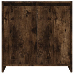 Vidaxl Bathroom Cabinet Smoked Oak 60X33X61 Cm Engineered Wood - thumbnail 6