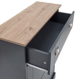 Gfw Kendal Deluxe Shoe Cabinet Slate Blue - thumbnail 7