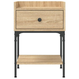 Berkfield Bedside Table Sonoma Oak 40.5X31X60 Cm Engineered Wood - thumbnail 5