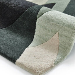 Beige Handmade Luxurious Modern Wool Abstract Rug Easy To Clean Living Room And Bedroom-120Cm X 170Cm - thumbnail 2