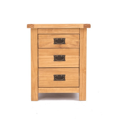 Cabinet Bits Lugo 3 Drawer Bedside Table Brass Drop Handle - image 1