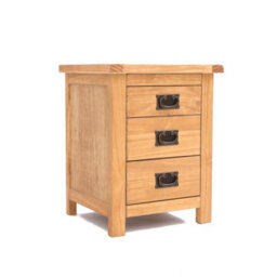 Cabinet Bits Lugo 3 Drawer Bedside Table Brass Drop Handle - thumbnail 2
