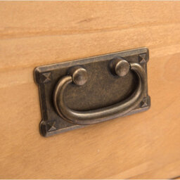 Cabinet Bits Lugo 3 Drawer Bedside Table Brass Drop Handle - thumbnail 7