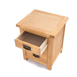 Cabinet Bits Lugo 3 Drawer Bedside Table Brass Drop Handle - thumbnail 4