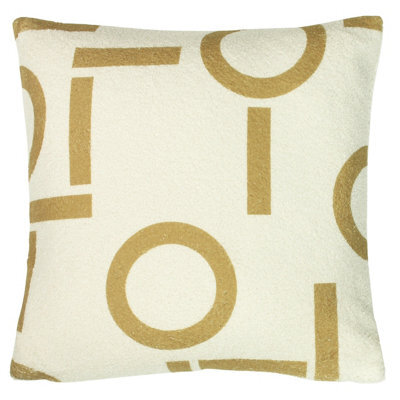Furn. Shearling Circa Geometric Fleece Cushion Cover - image 1