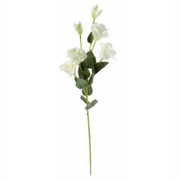 Leaf 80Cm Artificial White Wild Rose Stem - 6 Flowers - thumbnail 2