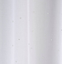 Tyrone Textiles Pair Of Jewel White Voile Panels With Sparkle Pattern And Rod Pocket Header 122 Cms - thumbnail 3