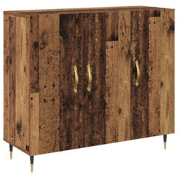 Berkfield Sideboard Brown 90 X 34 X 80 Cm Engineered Wood - thumbnail 2