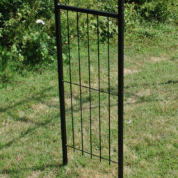 Selections Metal Fleur De Lys Garden Arbour Style Arch With Ground Spikes - thumbnail 7