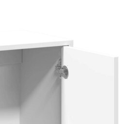 Berkfield Sideboards 2 Pcs White 60X31X70 Cm Engineered Wood - thumbnail 8