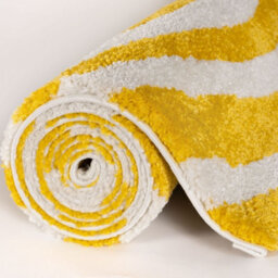 The Rugs Joli Yellow And White Striped Rug Soft Dense Pile Easy To Clean And Pet Friendly For Living Rooms And Bedrooms - thumbnail 7