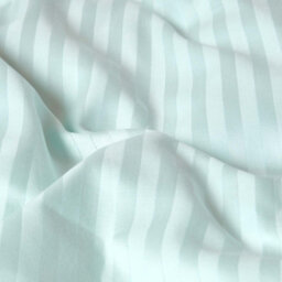 Homescapes Blue Egyptian Cotton Satin Stripe Flat Sheet 330 Tc, Single - thumbnail 4