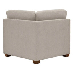 Xample Thomasville Tisdale Taupe Fabric Corner Chair, Pocket Coil Seat Cushion, Removable Back Cushions, Solid Wood Legs, Modular Seating - thumbnail 4