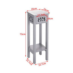 Living And Home Livingroom Bedroom French Style 1 Drawer Grey Wooden Console Table 73Cm H - thumbnail 5