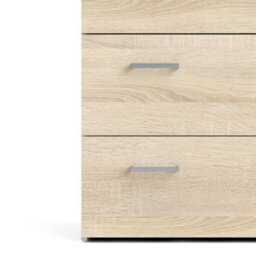Wyld Haus Berlin Light Oak Effect 3-Drawer Chest - Compact Matt Finish - thumbnail 7
