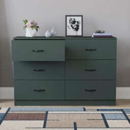 Lassic Vida Designs Riano Green 6 Drawer Chest Of Drawers (H) 800mm X (W) 1100mm X (D) 400mm - thumbnail 6