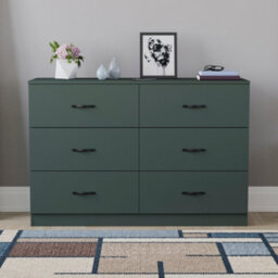 Lassic Vida Designs Riano Green 6 Drawer Chest Of Drawers (H) 800mm X (W) 1100mm X (D) 400mm - thumbnail 3