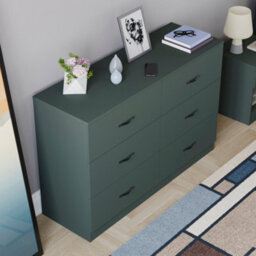 Lassic Vida Designs Riano Green 6 Drawer Chest Of Drawers (H) 800mm X (W) 1100mm X (D) 400mm - thumbnail 4