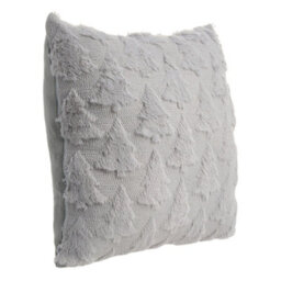 Thehotsale Christmas Tree Patten Cozy Soft Plush Throw Pillow Cushion Cover Without Insert 45Cm W X 45Cm D Grey - thumbnail 5