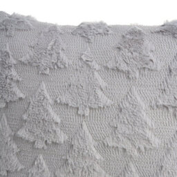 Thehotsale Christmas Tree Patten Cozy Soft Plush Throw Pillow Cushion Cover Without Insert 45Cm W X 45Cm D Grey - thumbnail 8