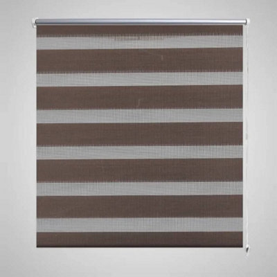 Berkfield Zebra Blind 80 X 175 Cm Coffee - image 1