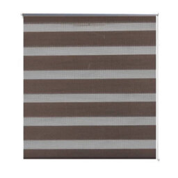 Berkfield Zebra Blind 80 X 175 Cm Coffee - thumbnail 2