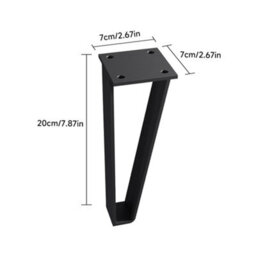 Garden Sanctuary 4 Pcs Trapezoidal Steel Guardians Of Modern Furniture Legs 7Cm W X 7Cm D X 20Cm H - thumbnail 7